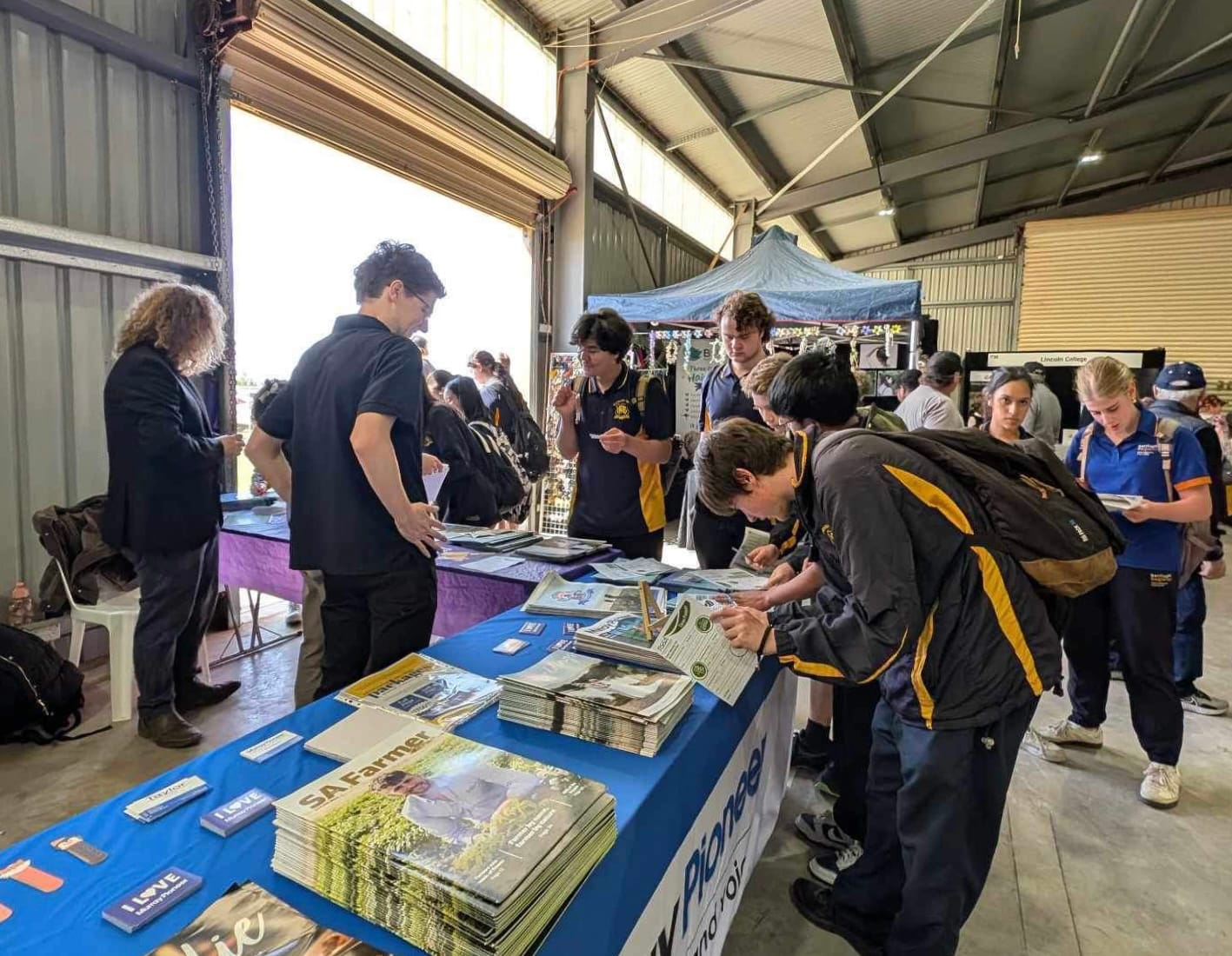 Riverland students seeking career information with The Murray Pioneer