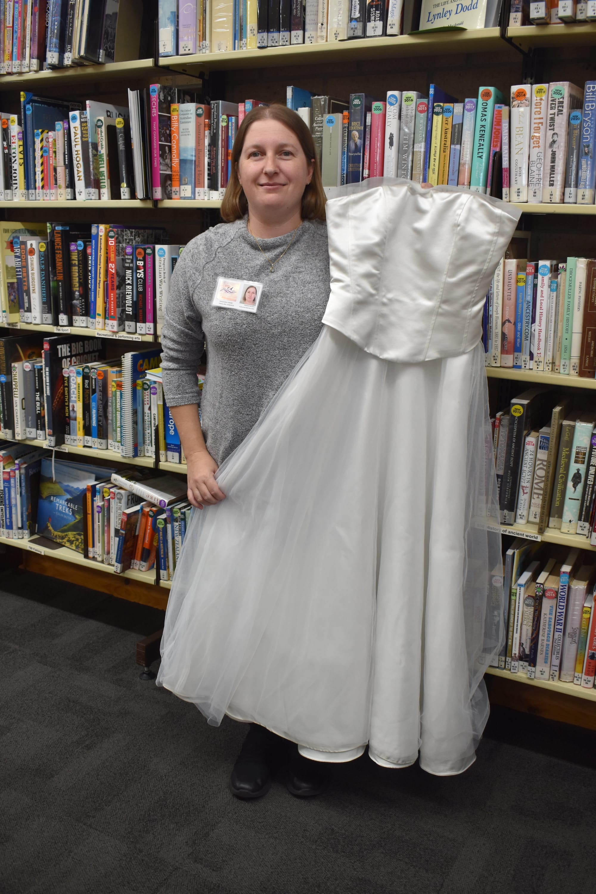 Angel call for local wedding dresses