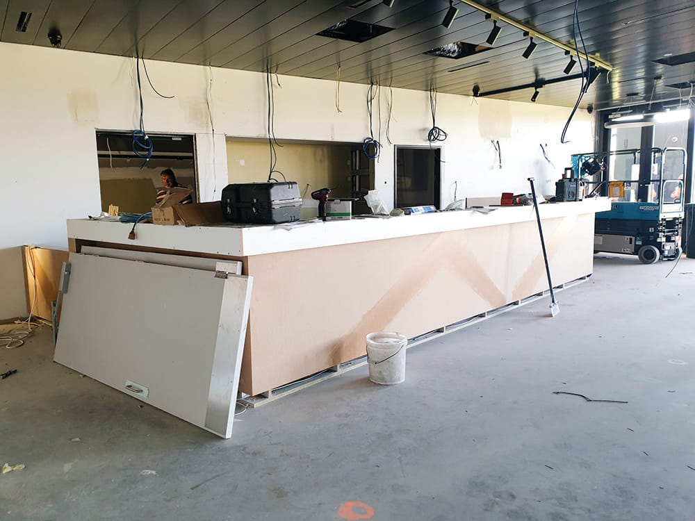 Mezzanine completion inches closer