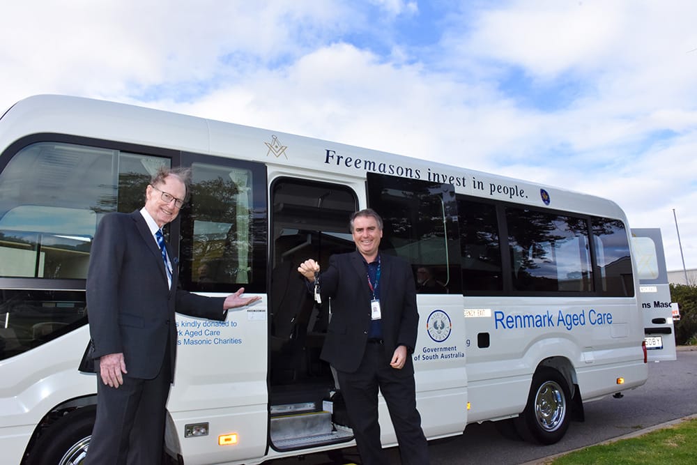 Freemasons’ $170k donation gets aged care residents out and about