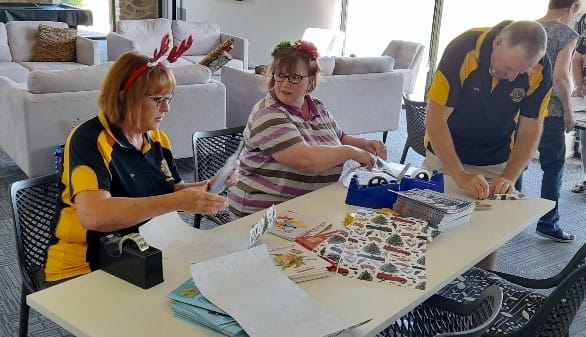 Lions community book wrapping