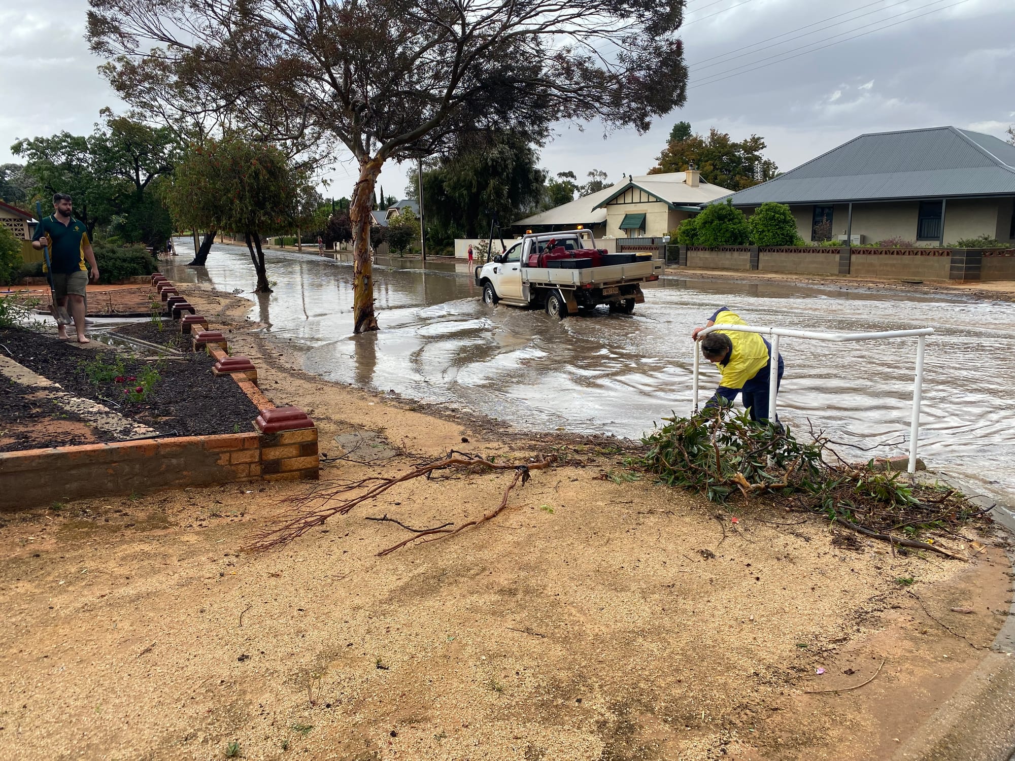 Flooding in Loxton.