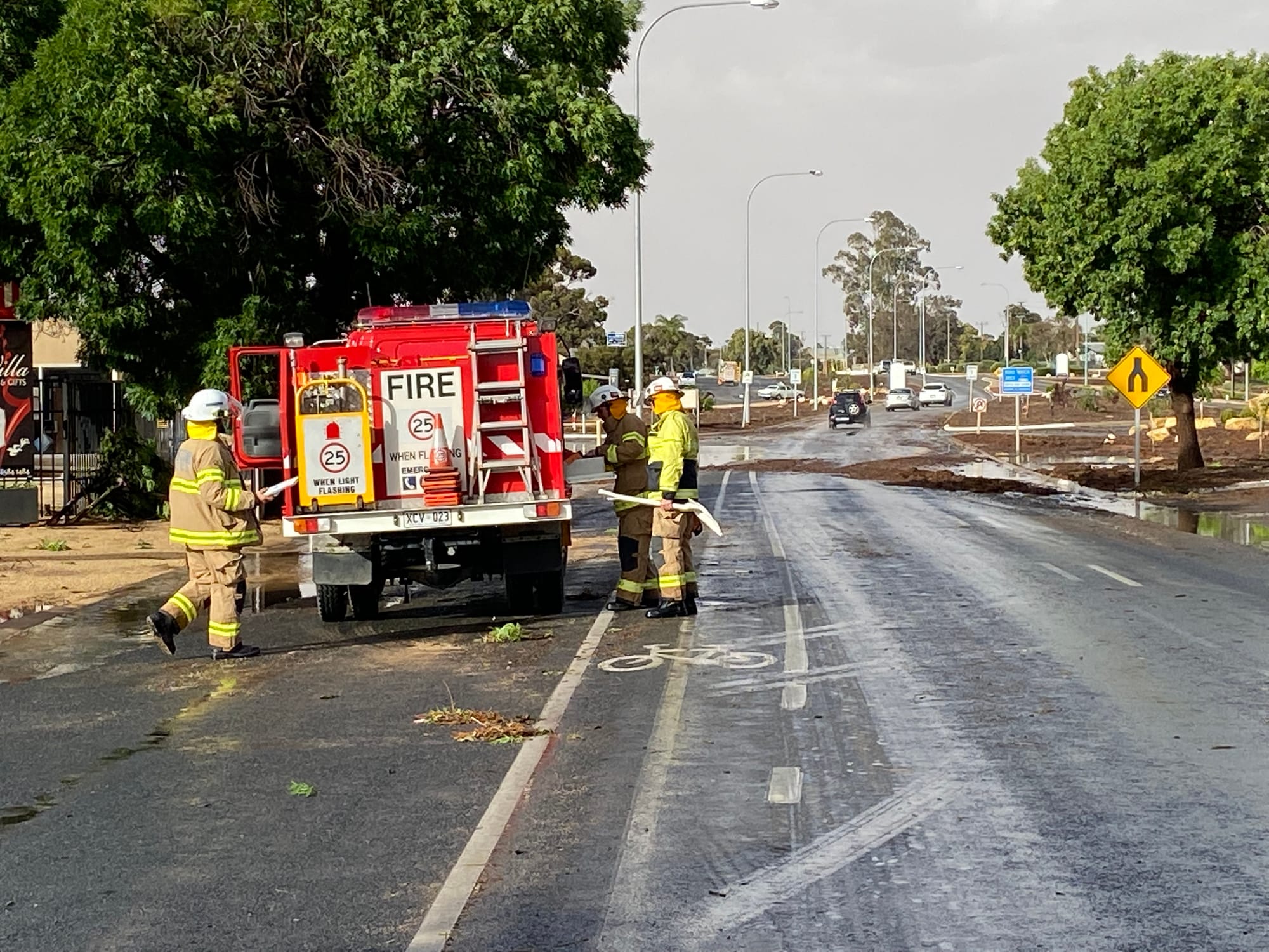 Emergency services are currently out across Loxton.
