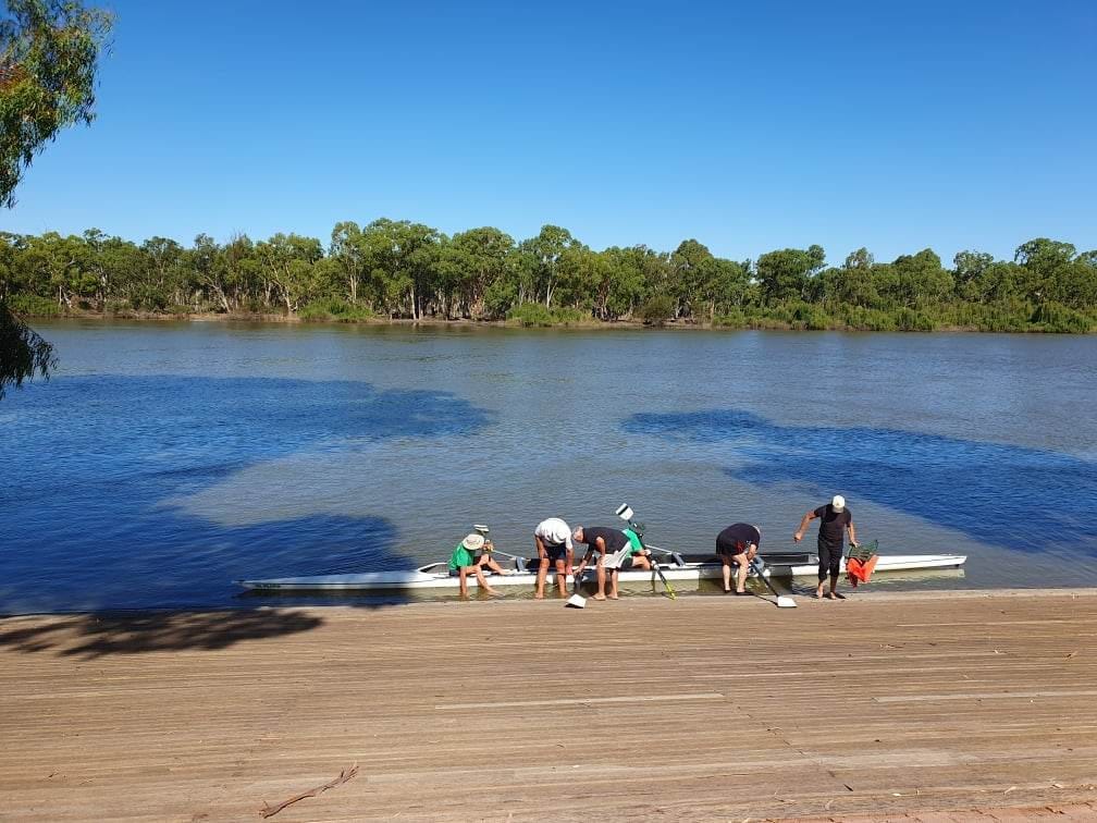 Oars in action