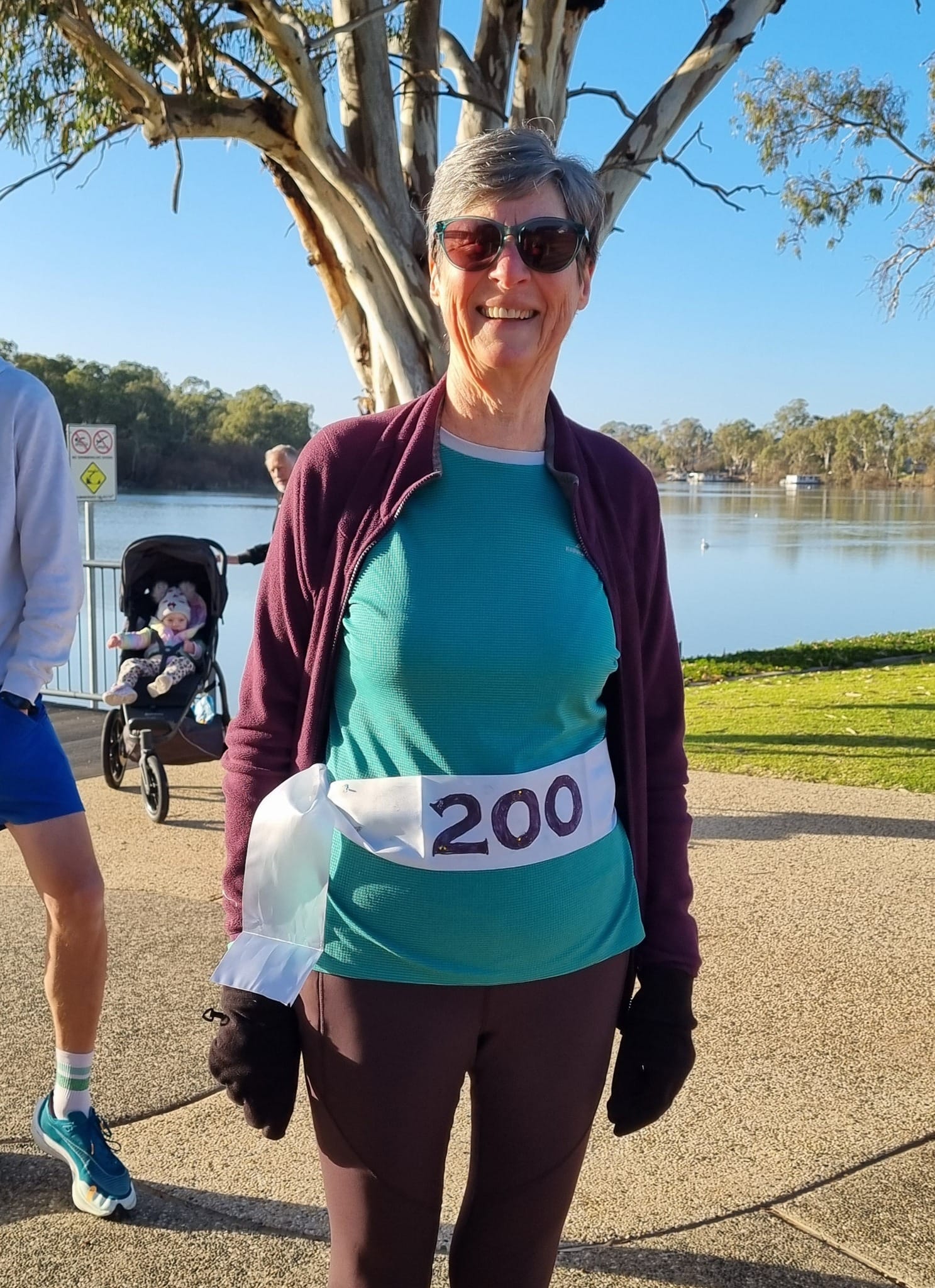 Liz hits run 200