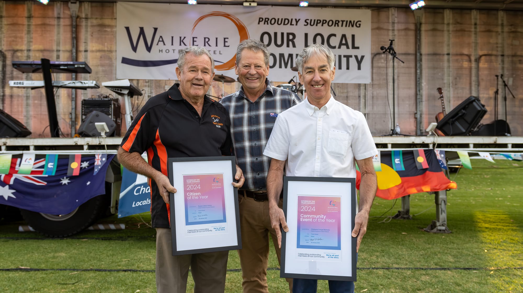 Celebration for a top citizen and market