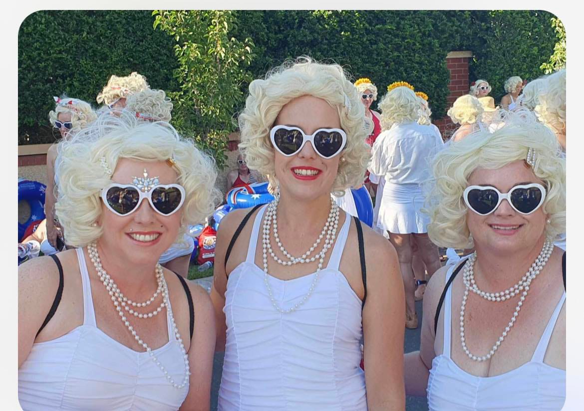 Locals looking the part for Marilyn fundraising quest