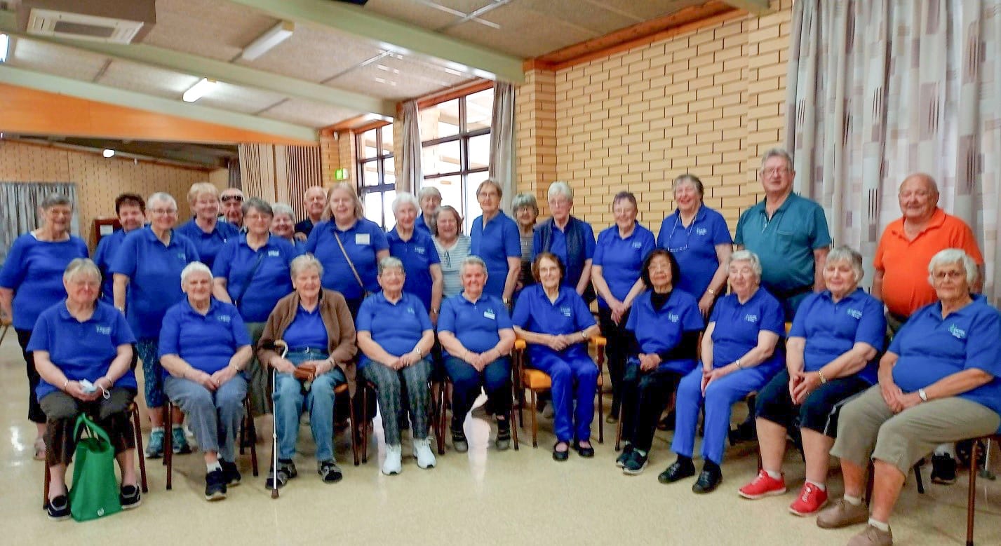 Exercise sessions with Berri Senior Citizens