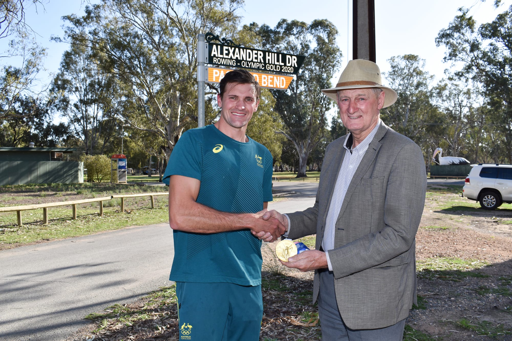 New sign for our medallist