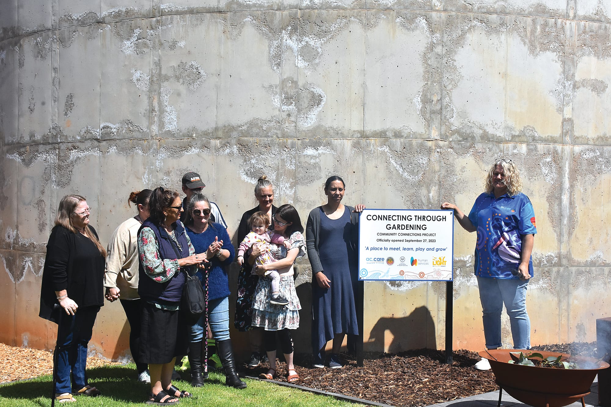 Community centre unveils garden space