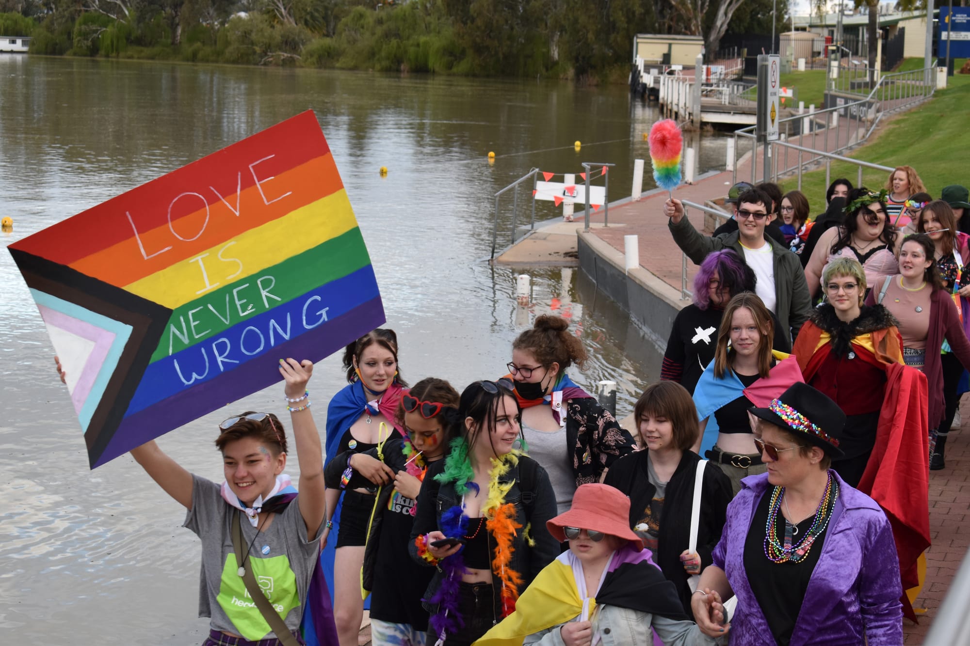 Showing their pride