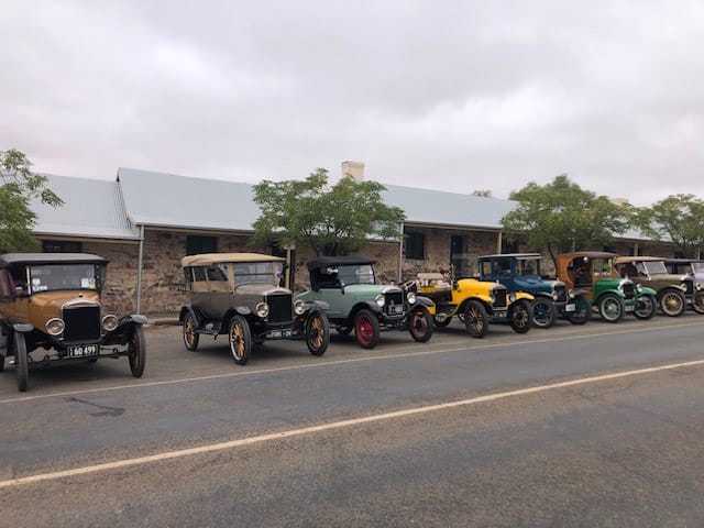 Vintage car’s special trip