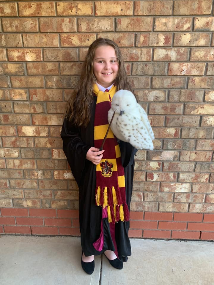 St Joesph’s School Renmark student Charlotte Evans, 10, as Hermonie from Harry Potter.
