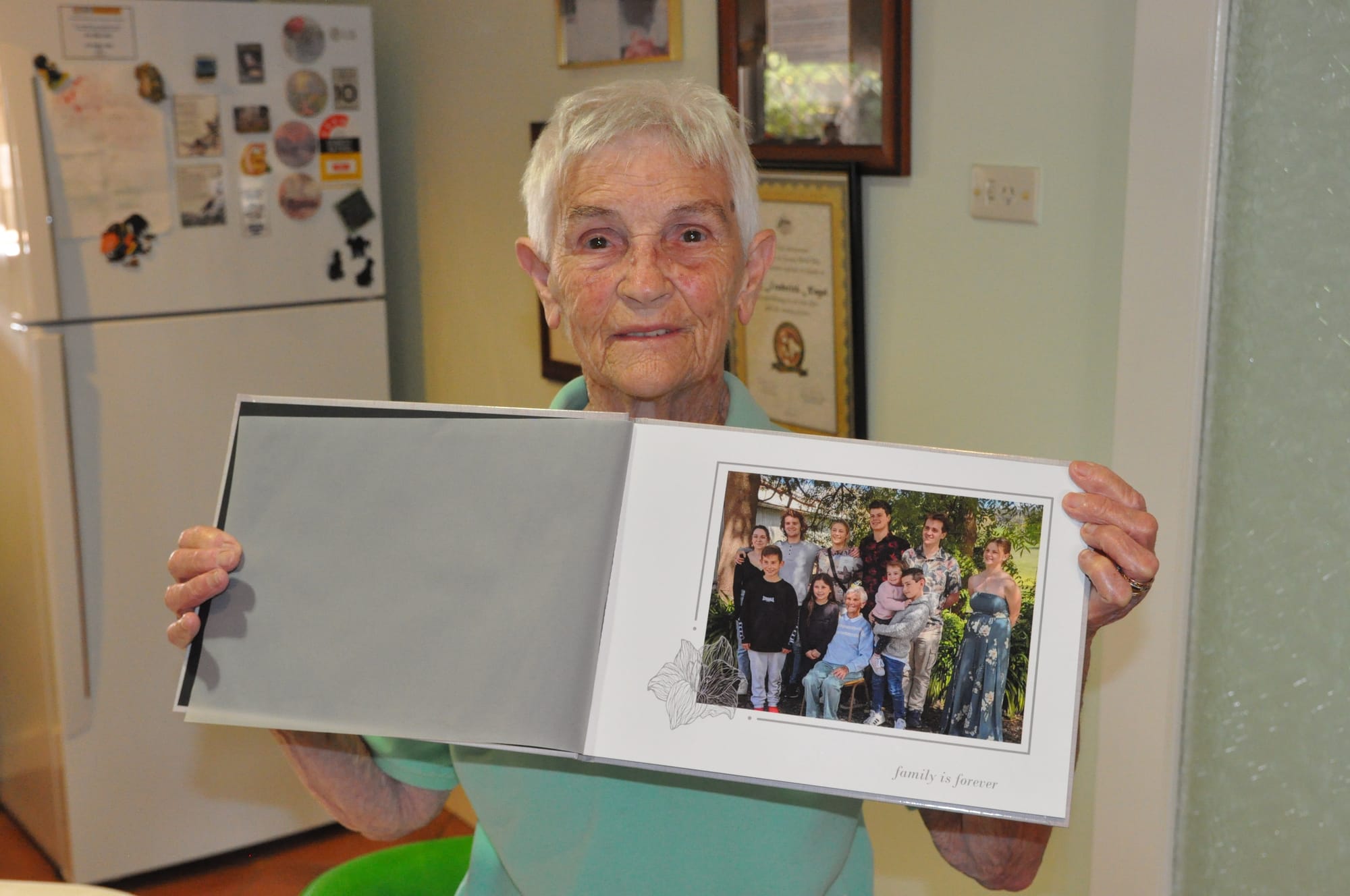 Family feels bring Gwen to tears