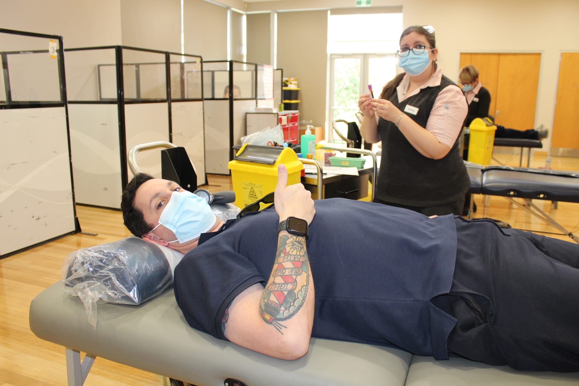 SAPOL joins blood drive to increase winter supplies