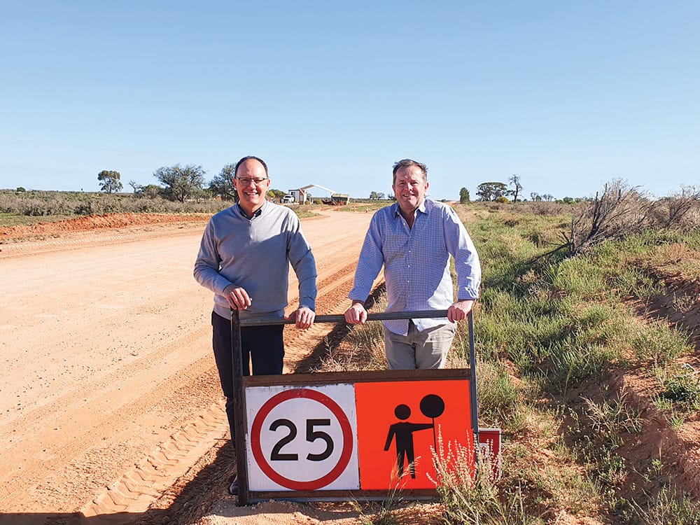 Wingard talks roads and sport’s recovery during Riverland visit