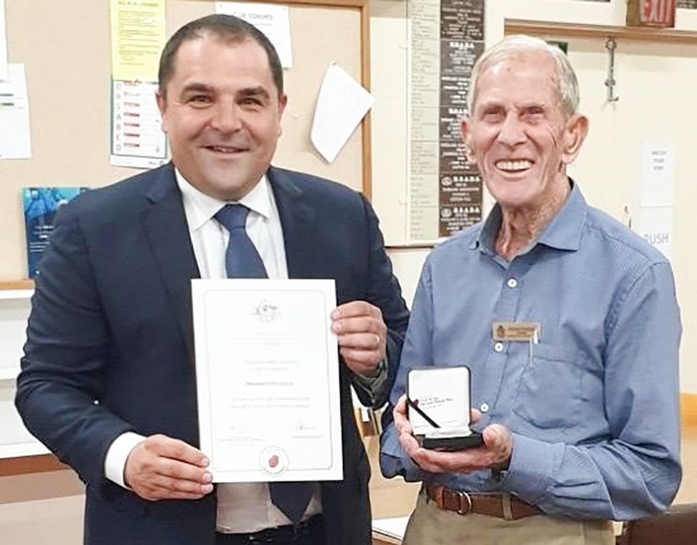 Local war veteran recognised for years of service