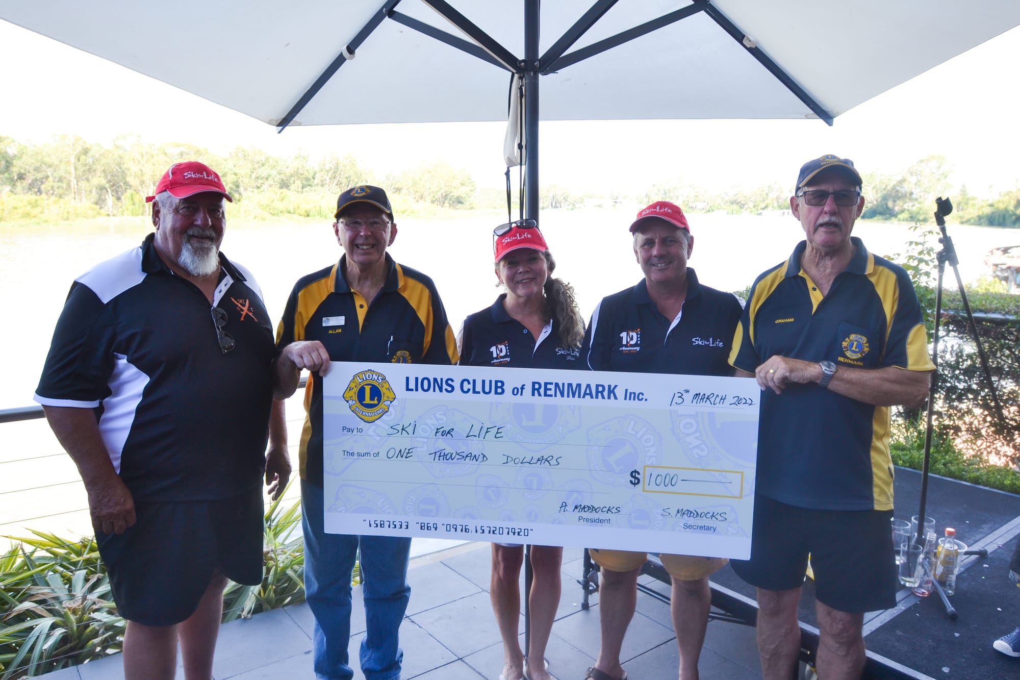 Lions Club ‘proud’ of its $1k Ski for Life donation