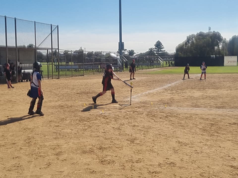 Riverland students compete at softball carnival
