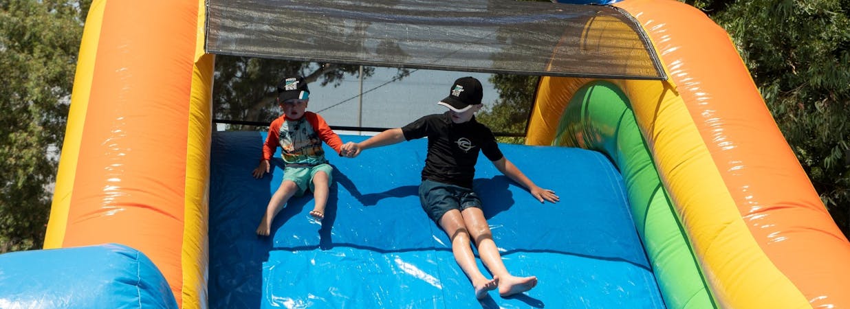 Slip 'n Slide, Riverside!