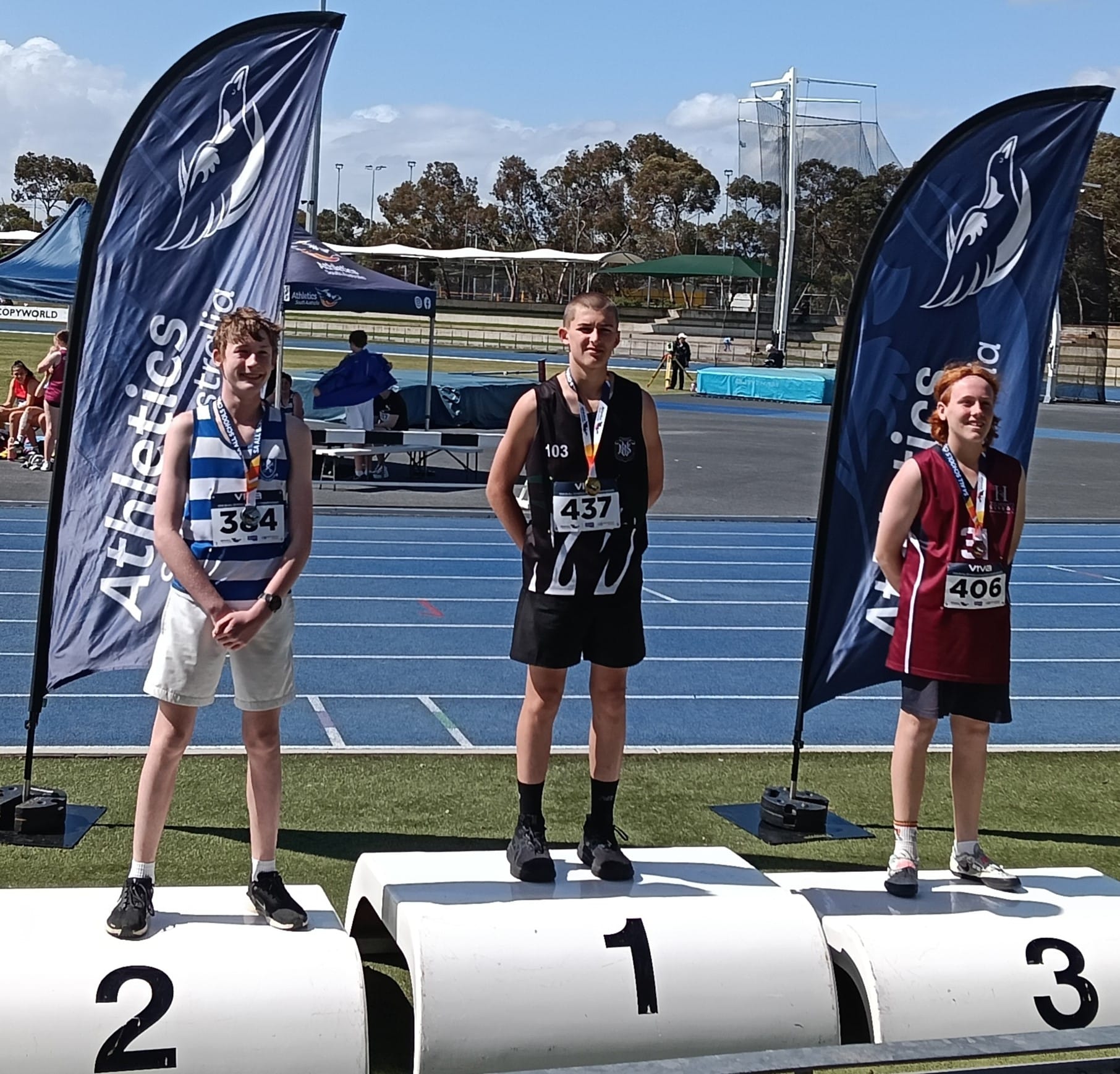 Hunter wins gold and silver