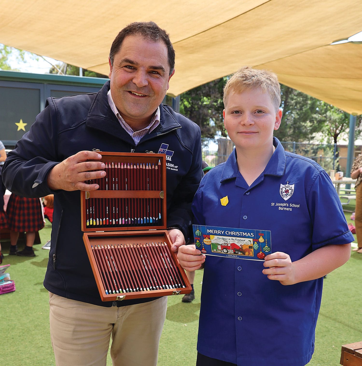 Jordan gets Pasin Christmas card competition guernsey