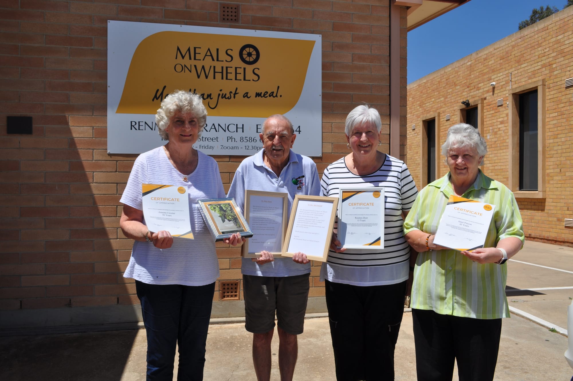 ‘Meals’ volunteers celebrated for their drive to help others