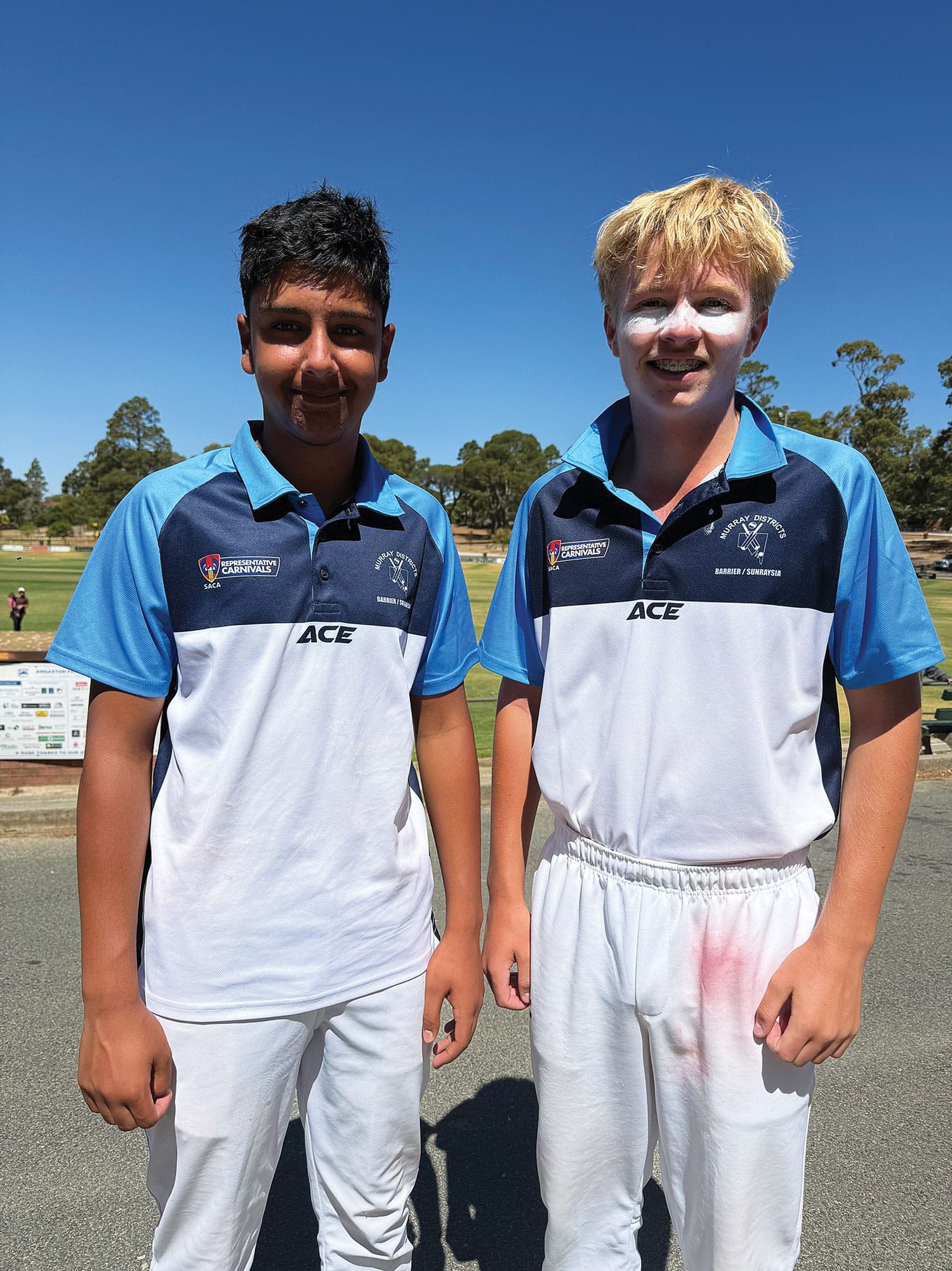 Junior cricketers compete in the Barossa