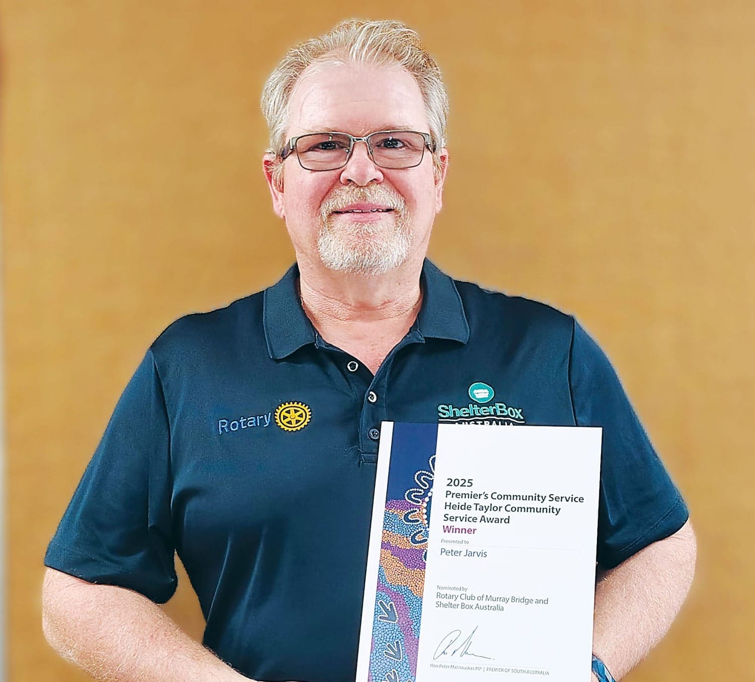 Peter’s decades of volunteering honoured