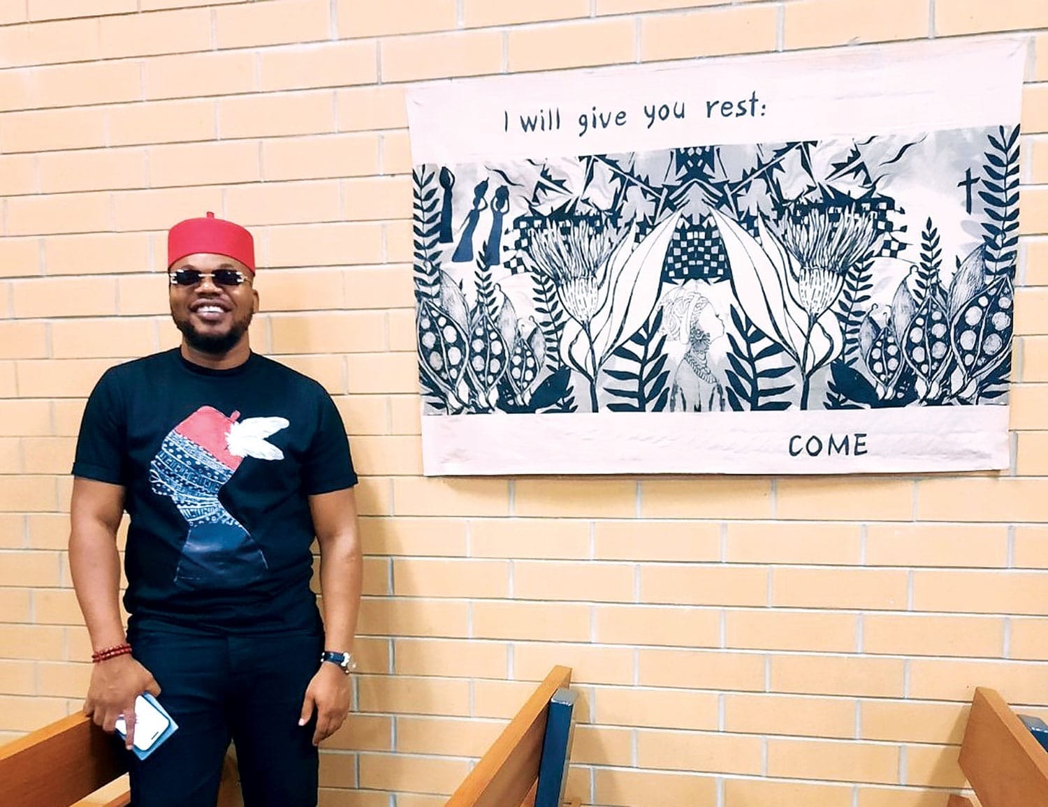 Guest speaker at the World Day of Prayer service at Ramco was Ifeanyl ‘Kingsley’ Chigbundu of Waikerie who spoke about his former home country Nigeria.  PHOTOS: supplied
