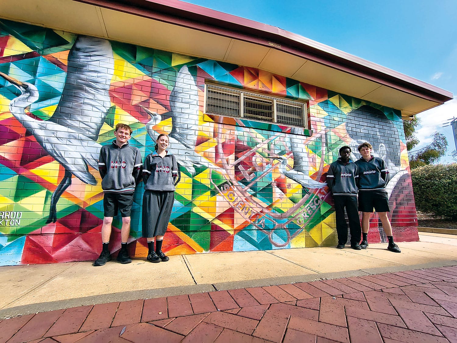 Jarrod brings prefects’ mural vision to life