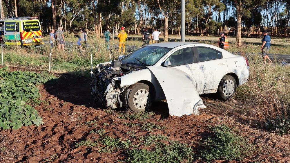 Woman recieves minor injuries in crash post image