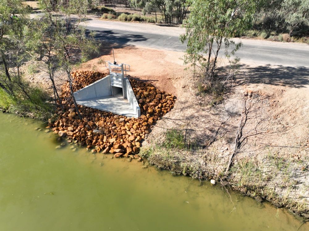Loxton riverfront flow gates completed post image