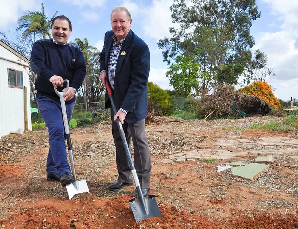 Breaking ground for new Men’s Shed post image
