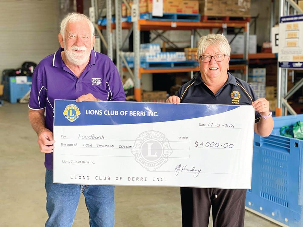 Berri Lions Club’s generous donation post image