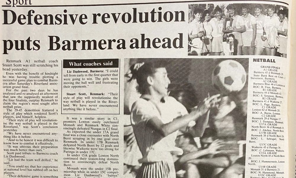 1990: When Barmera ruled Riverland netball post image