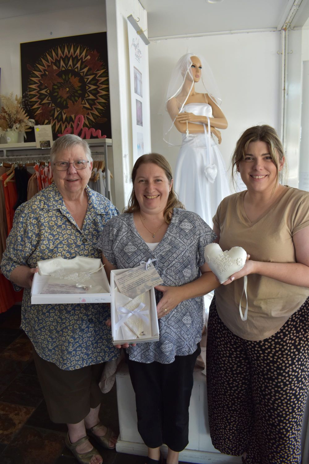 Display to mark 10 years of Angel Gowns post image