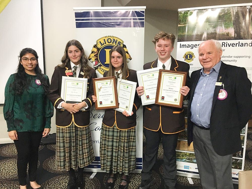Lions clubs hear students roar post image