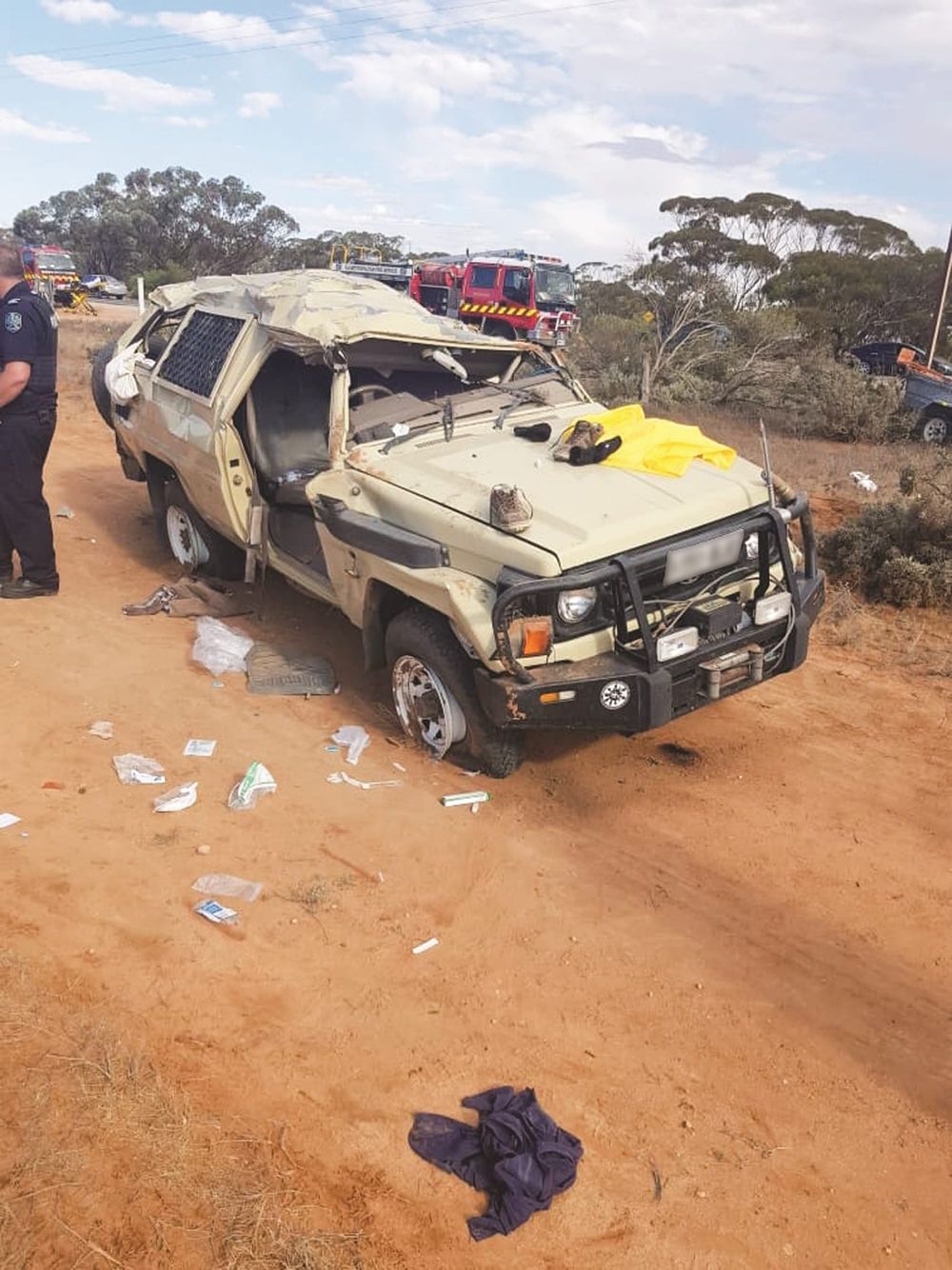 No serious injury from rollover post image