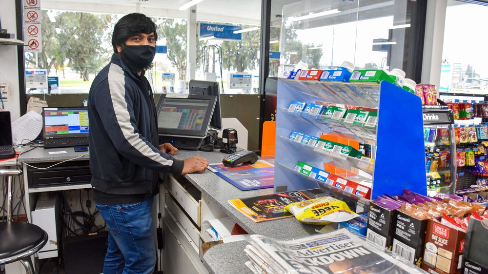 Local servo operator stops robbery and proves the chair is…MIGHTIER THAN THE SWORD post image