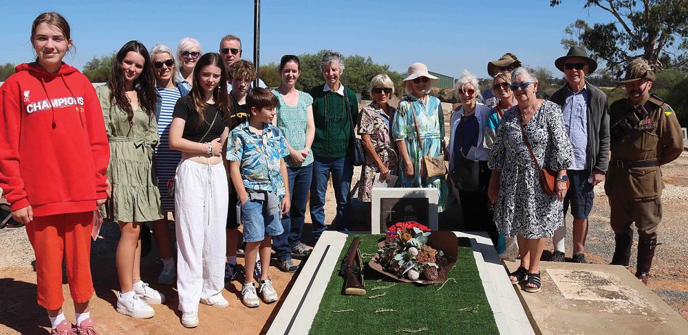 George honoured at final resting place post image