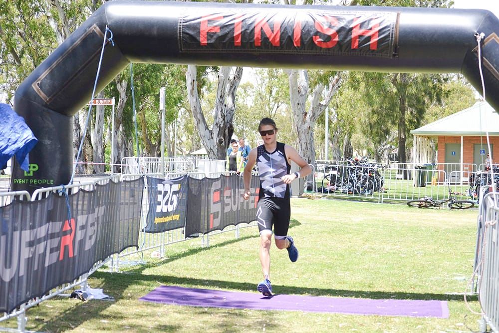 Local triathletes beat the heat at SufferFest post image