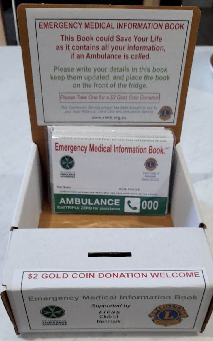 Renmark Lions supporting E.M.I.B. project post image