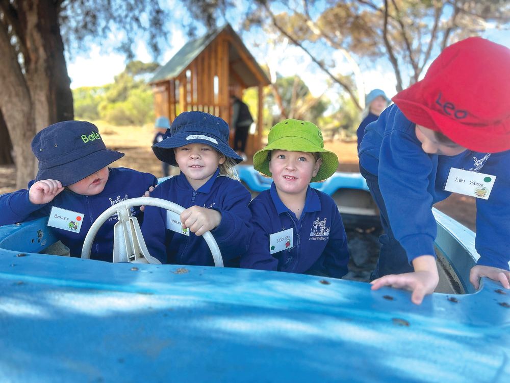 Kindergarteners learning at Barmera Primary post image