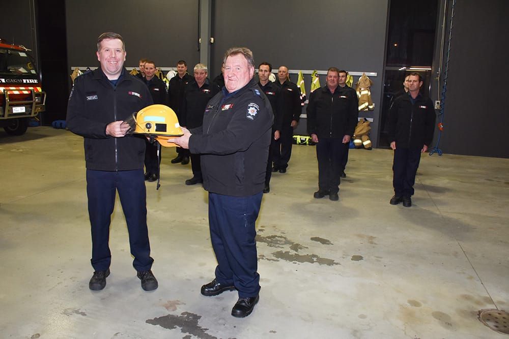 Macca hangs up helmet post image