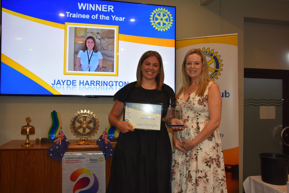 Jayde takes out Trainee of the Year award post image