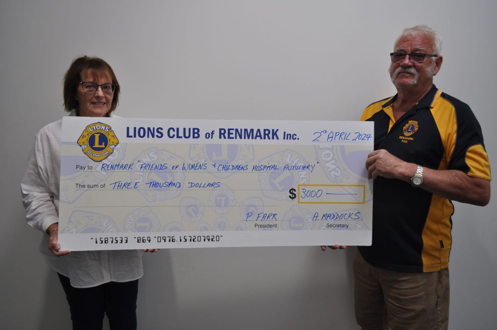 Renmark Lions Easter raffle hits $3000 total raised post image