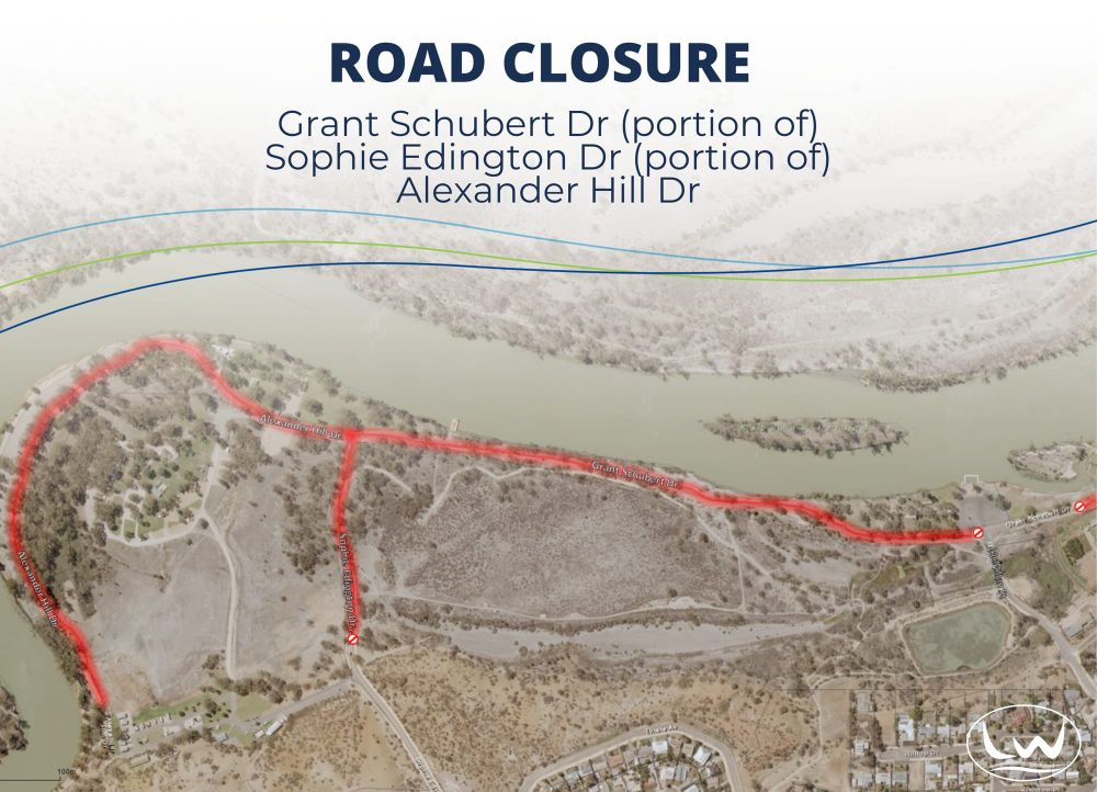 High levels force river-front road closures post image
