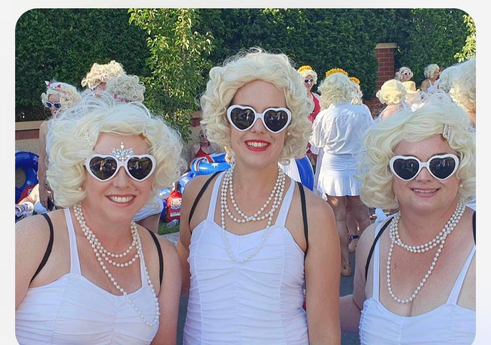 Locals looking the part for Marilyn fundraising quest post image