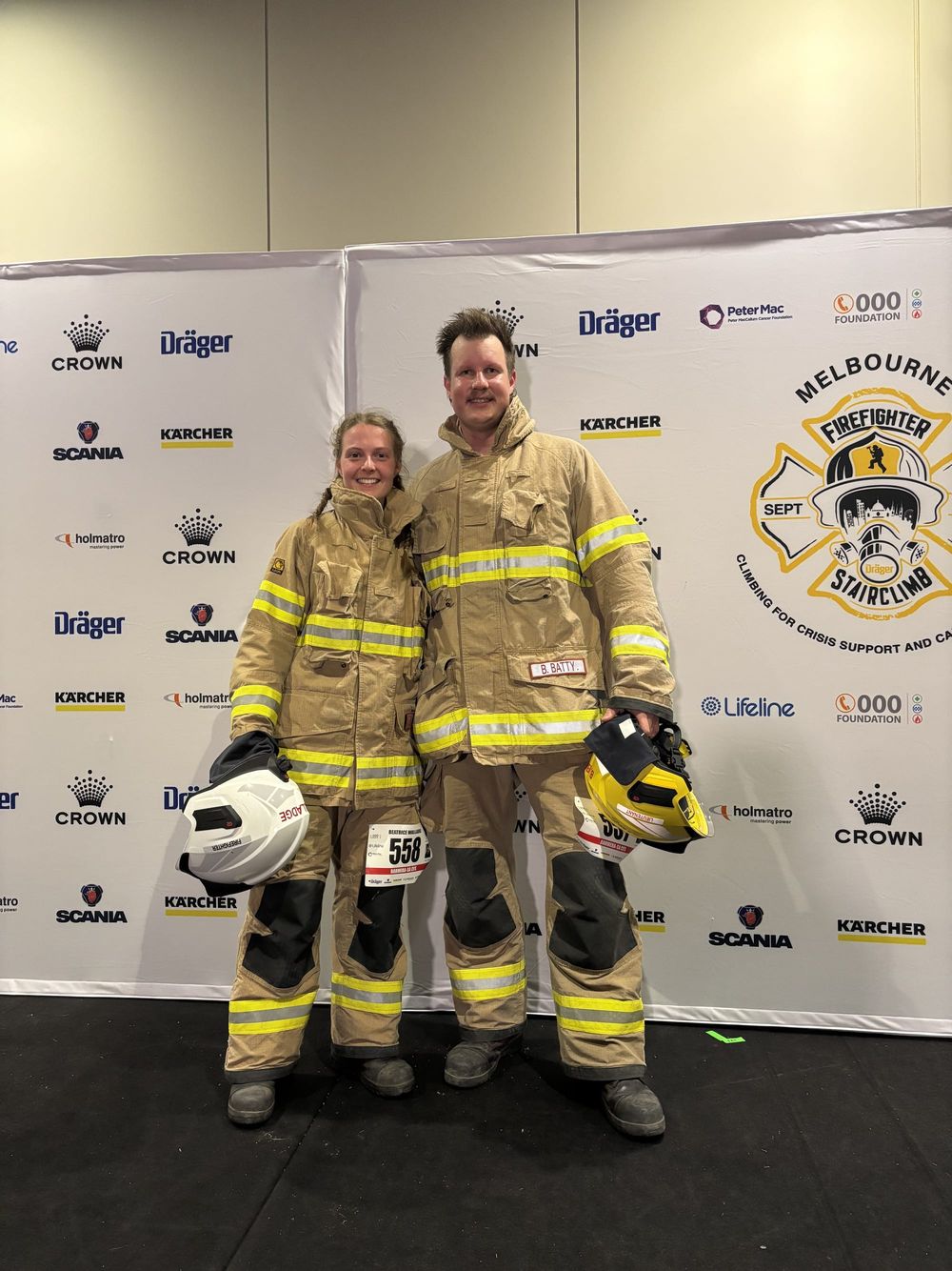 Brodie and Beatrice complete the climb post image